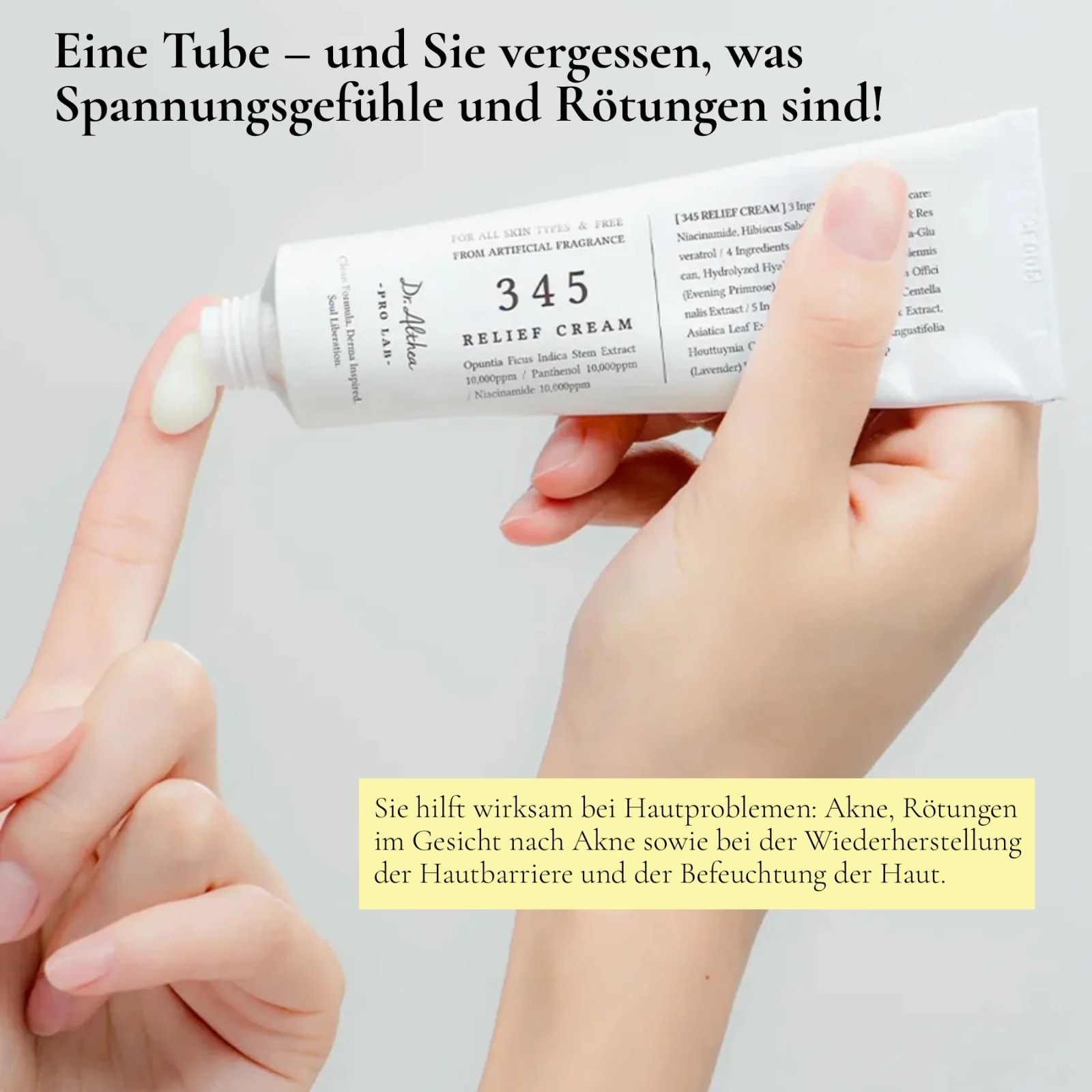 Dr. Althea 345 Relief Cream – Intensive Repair Cream mit Niacinamid & Panthenol