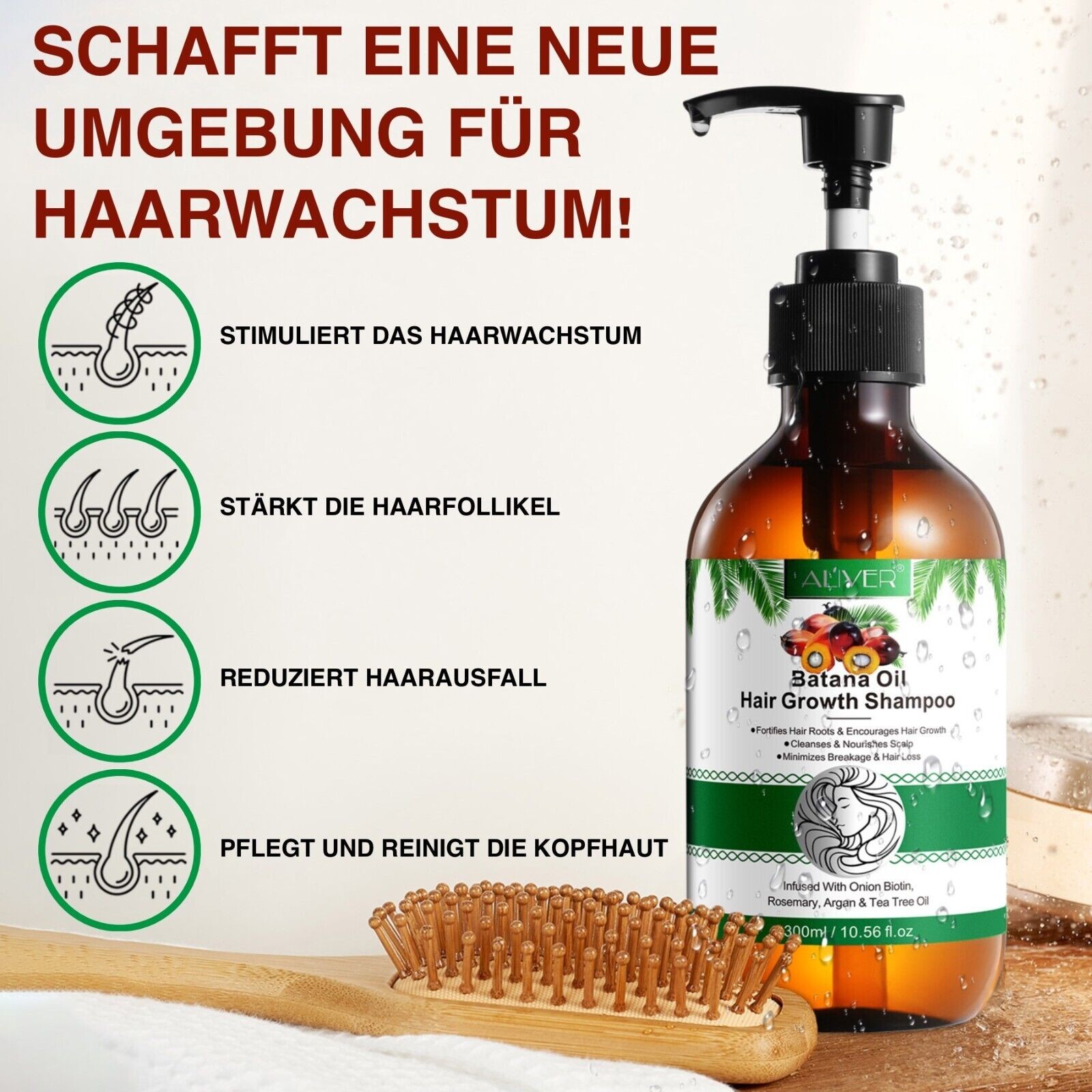 Shampoo mit Batana und Rosmarin Öl