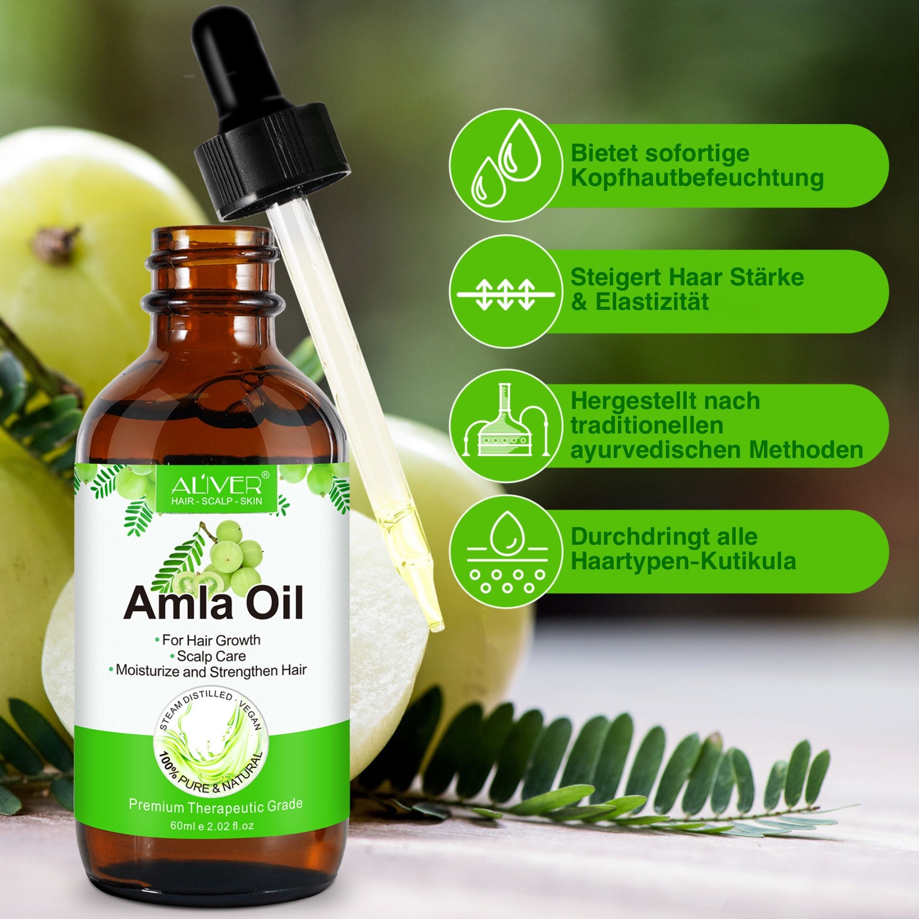 Bio Vegan Kaltgepresst Amla Öl 