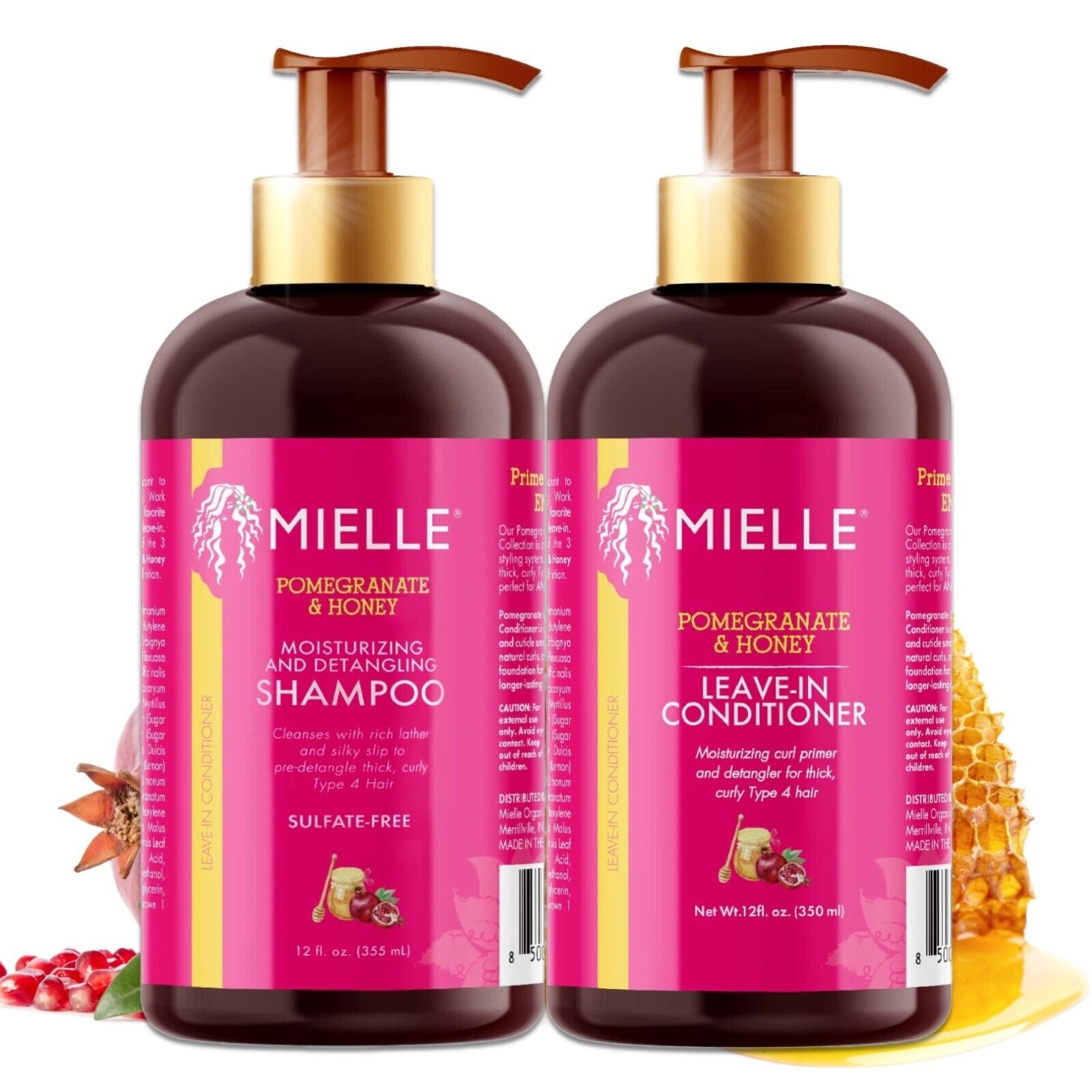 Haarpflege Set: Shampoo und Conditioner Pomegranate & Honey 