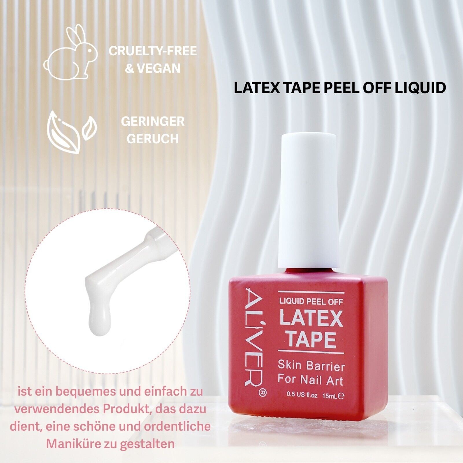 Nagelhautschutz Nail Art Design Skin Cover Latex Tape