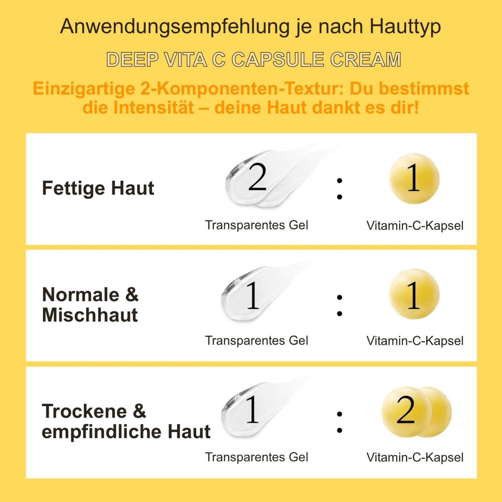 Aufhellende Gesichtscreme  Deep Vita C Capsule Cream 