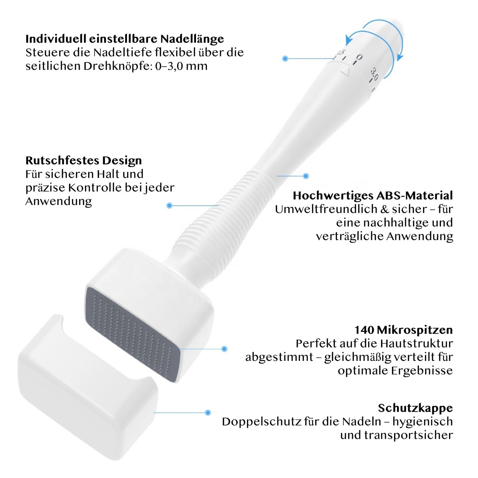 Derma Stamp 140 Edelstall Nadeln Länge 0-3mm