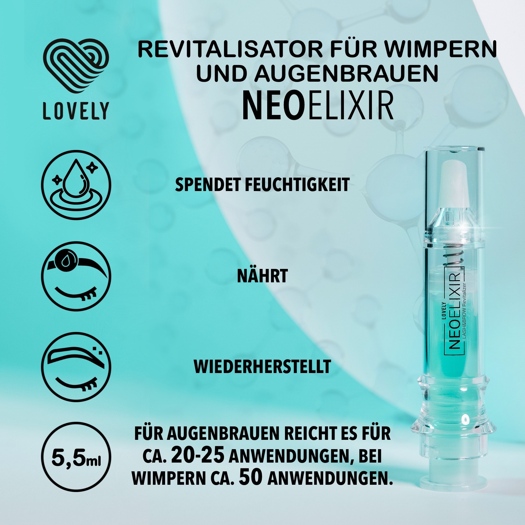 Wimpernpflege und Augenbrauen Revitalisator 