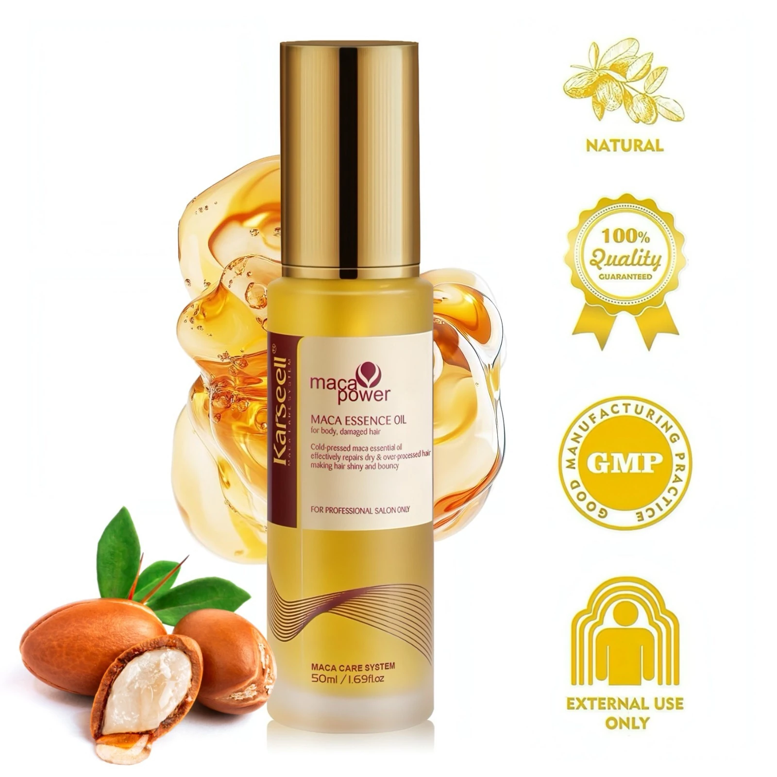 Karseell Maca Essence Öl für Trockenes Haar 