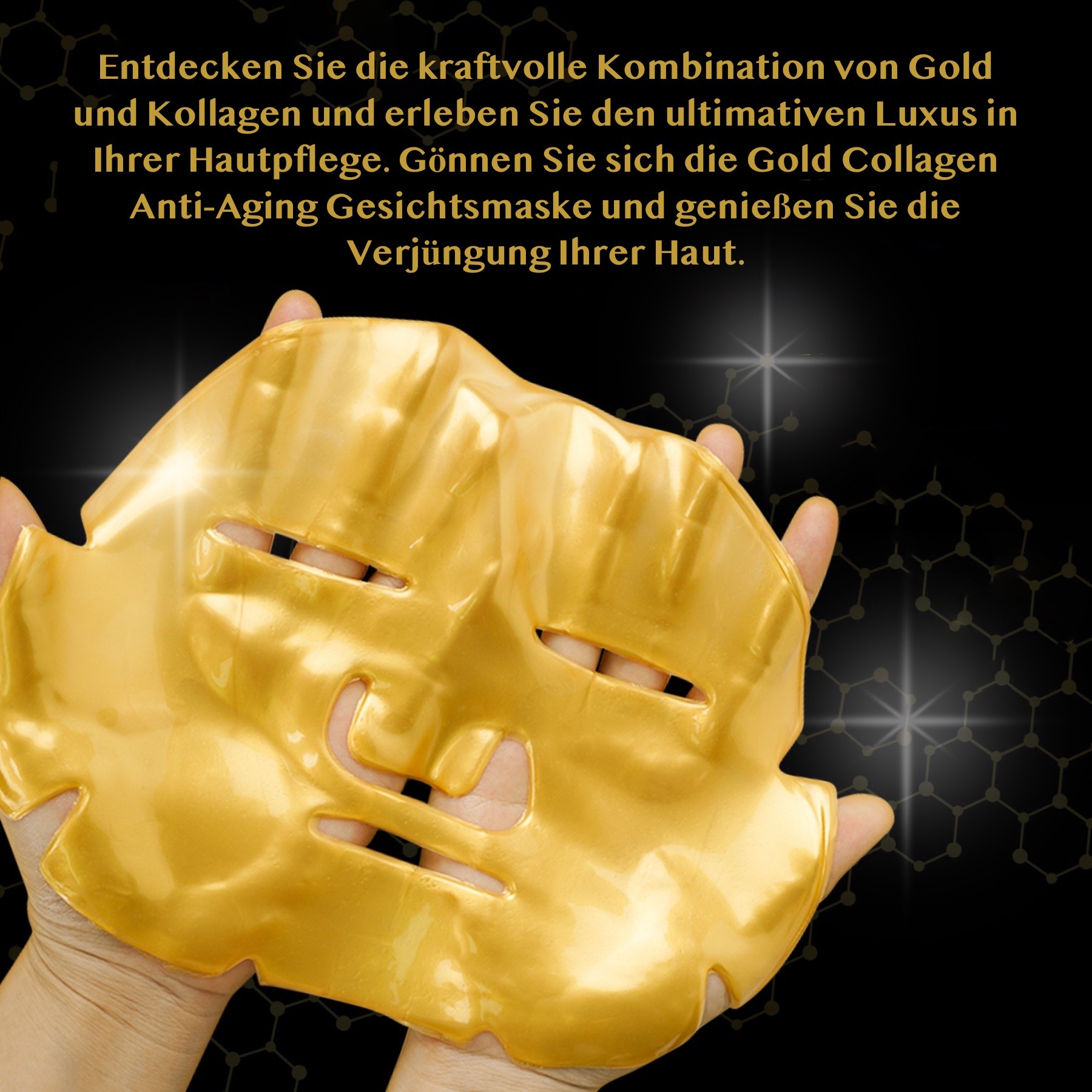 Crystal Collagen Gold Gel Gesichtsmaske 24K