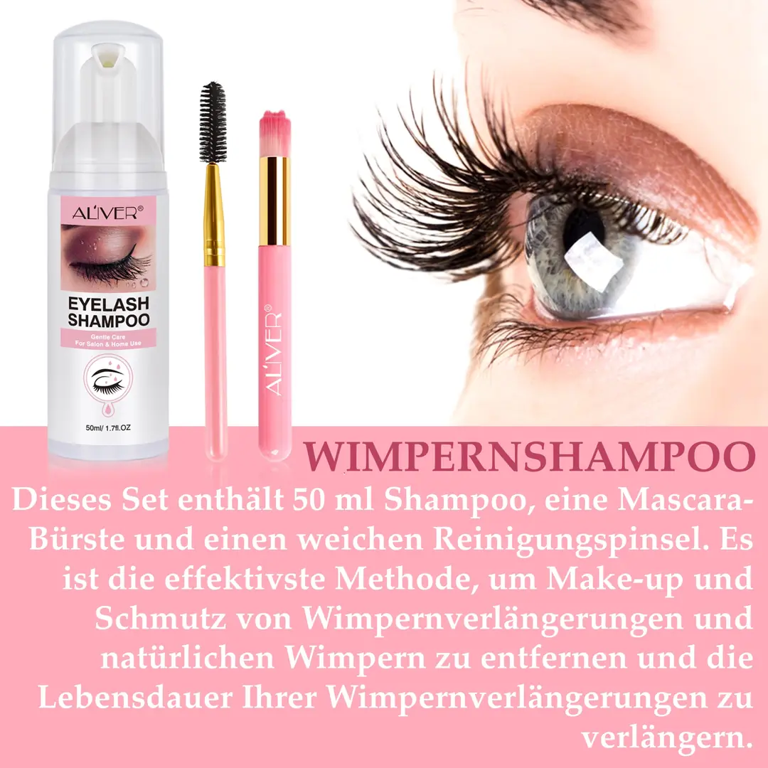 2 Stück Wimpernshampoo Bürsten – Weiche Faserborsten, Für Gesichtsreinigung, Mitesser & Wimpernverlängerungen