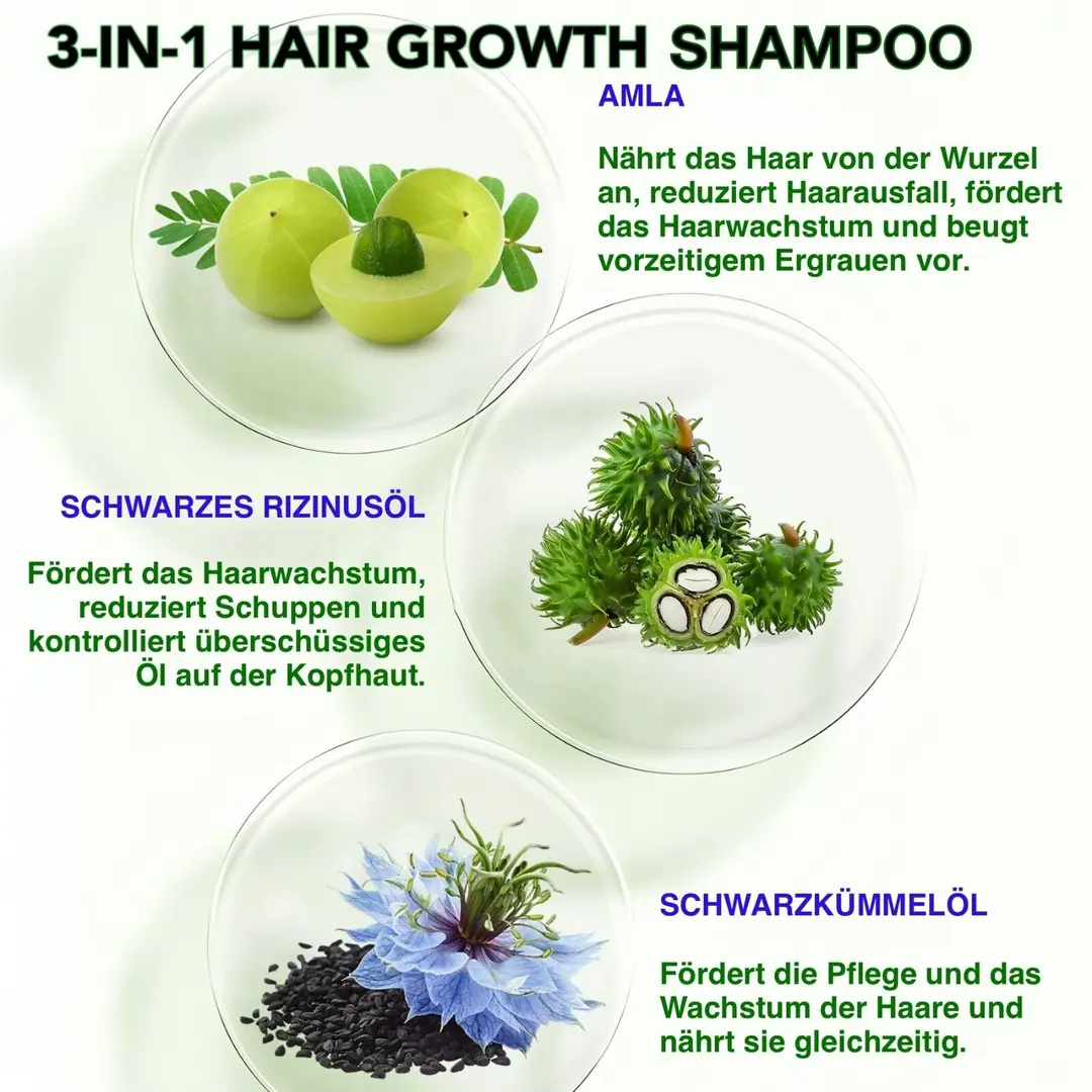 Haarshampoo Kopfhaut Pflege Haarwachstum Mit Rizinusöl Amlaöl