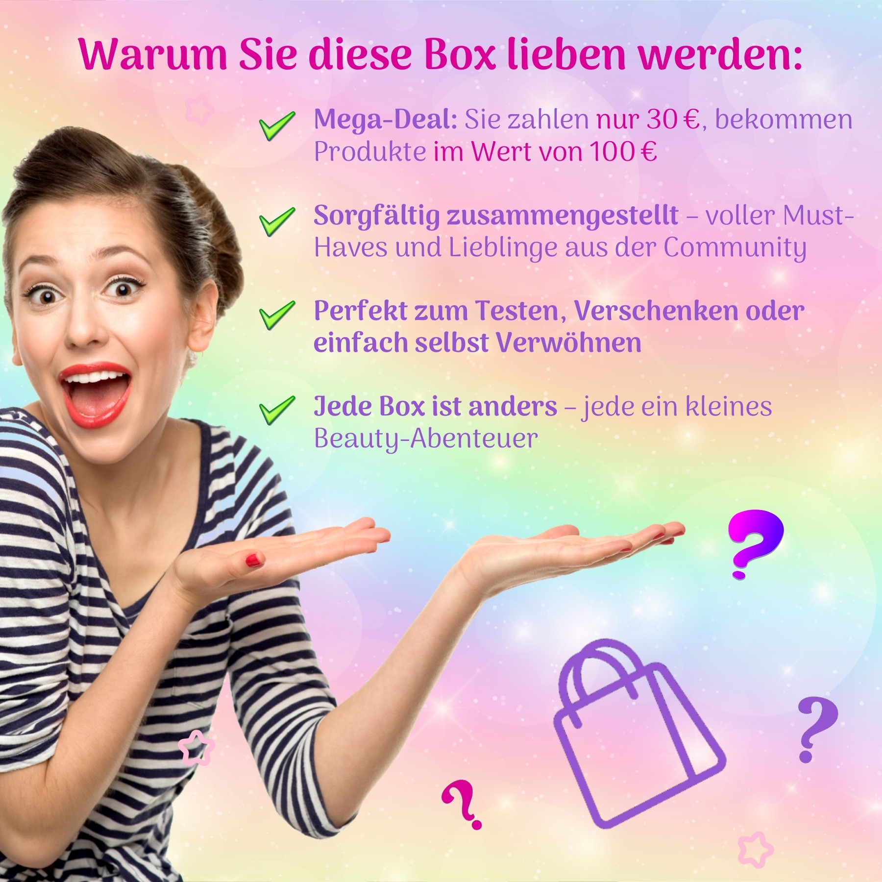 Geschenk Box Pflege Überaschung Set Geschenkset Damen Beauty für 30€ statt 100€