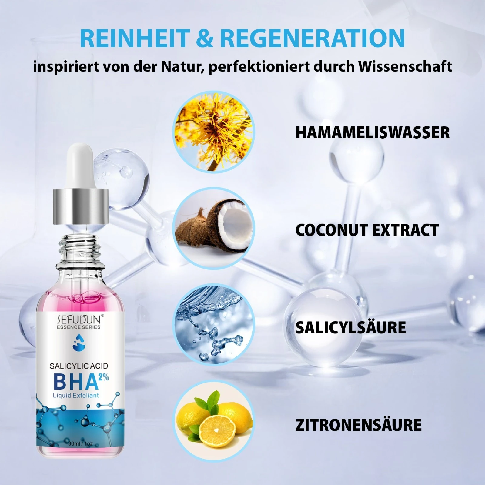 Gesichtspeeling mit Salicylsäure BHA 2% Liquid Exfoliant Peeling 