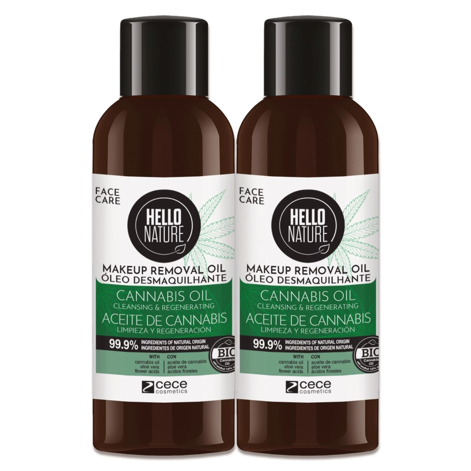 Gesichtsreinigung Haut Gesicht Regeneration Reinigungsöl mit Hanföl BIO Natur 100ml