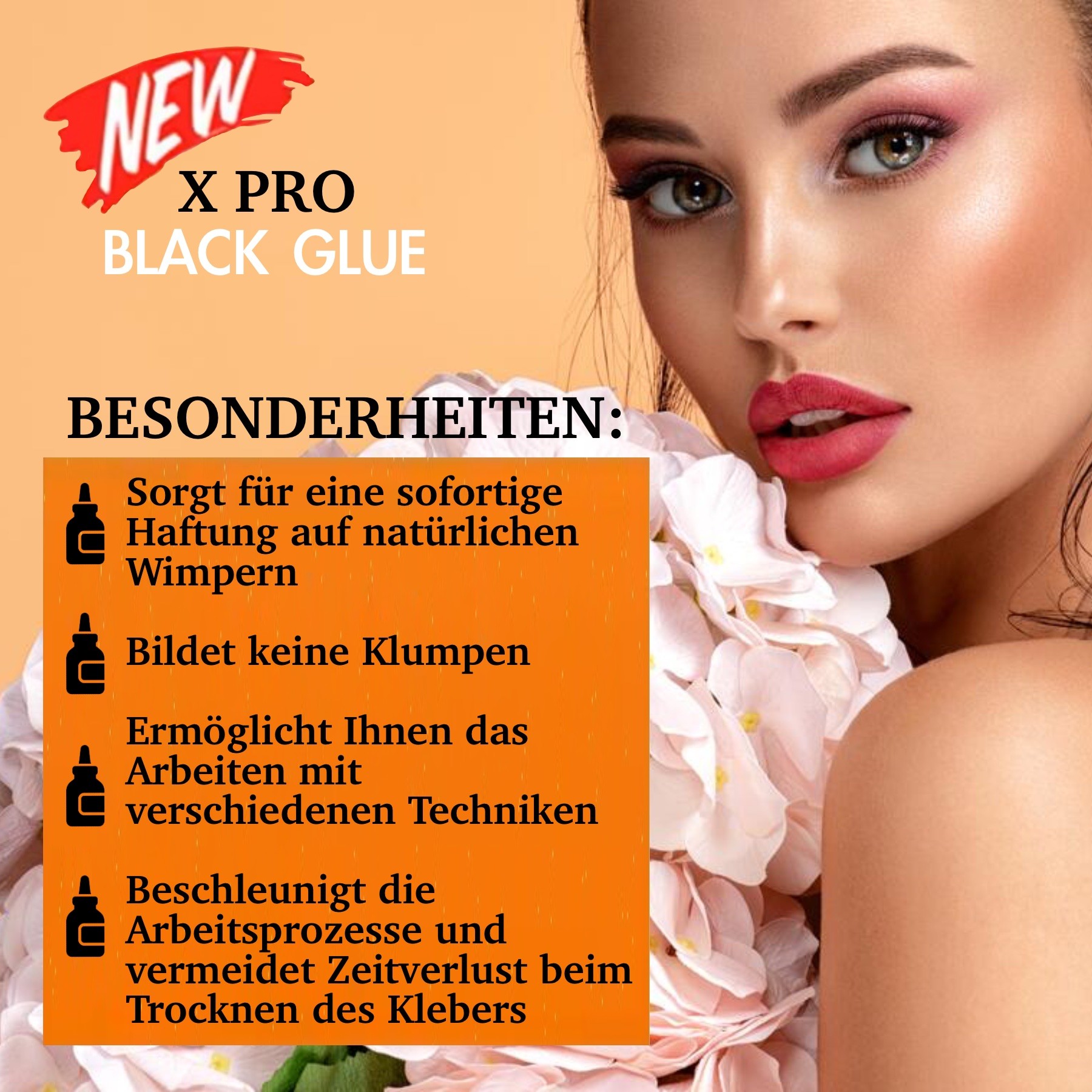 Wimpernkleber für Wimpernverlängerung 