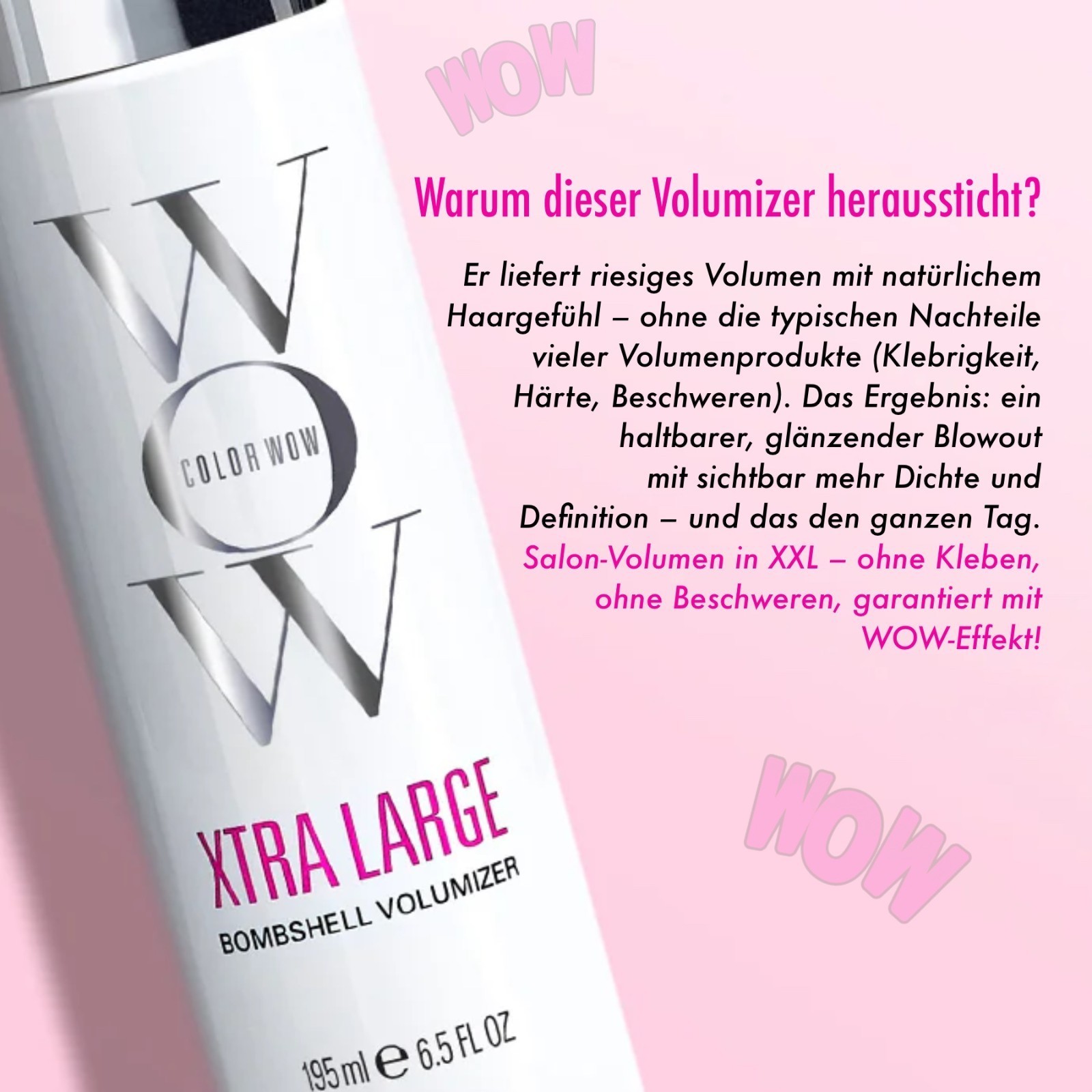Color Wow Xtra Large Bombshell Volumizer Schaumfestiger Haarfestiger Haarstyling