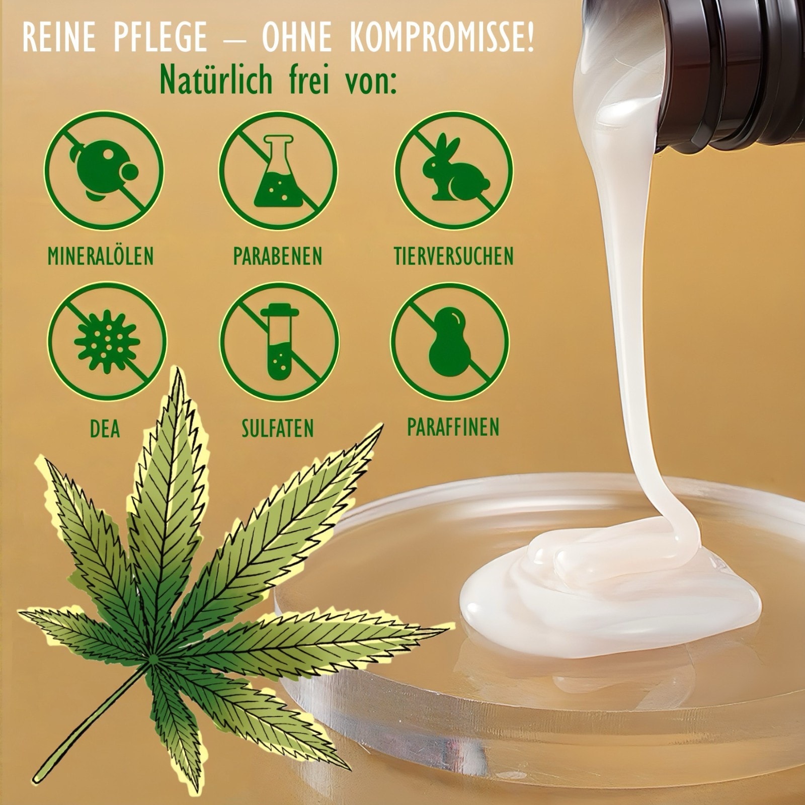 BIO Haarspülung mit Hanföl 