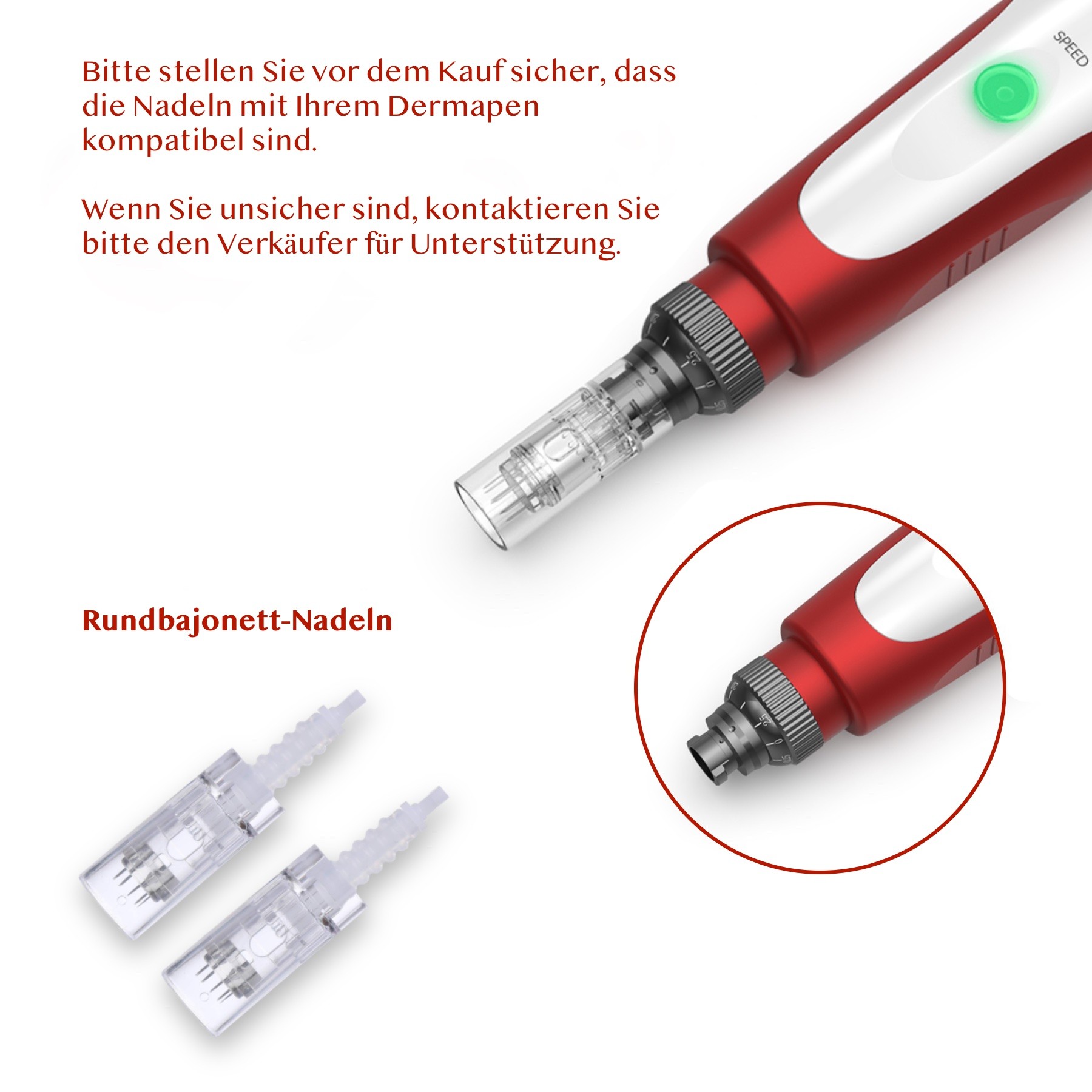 Derma Pen Microneedling Dermapen Anti-Aging Anti Falten Gerät 