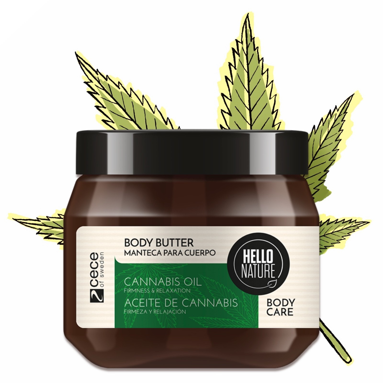 Body Butter Körperbutter Körpercreme Hautpflege Cannabis Bio-Hanföl Vegan 250ml