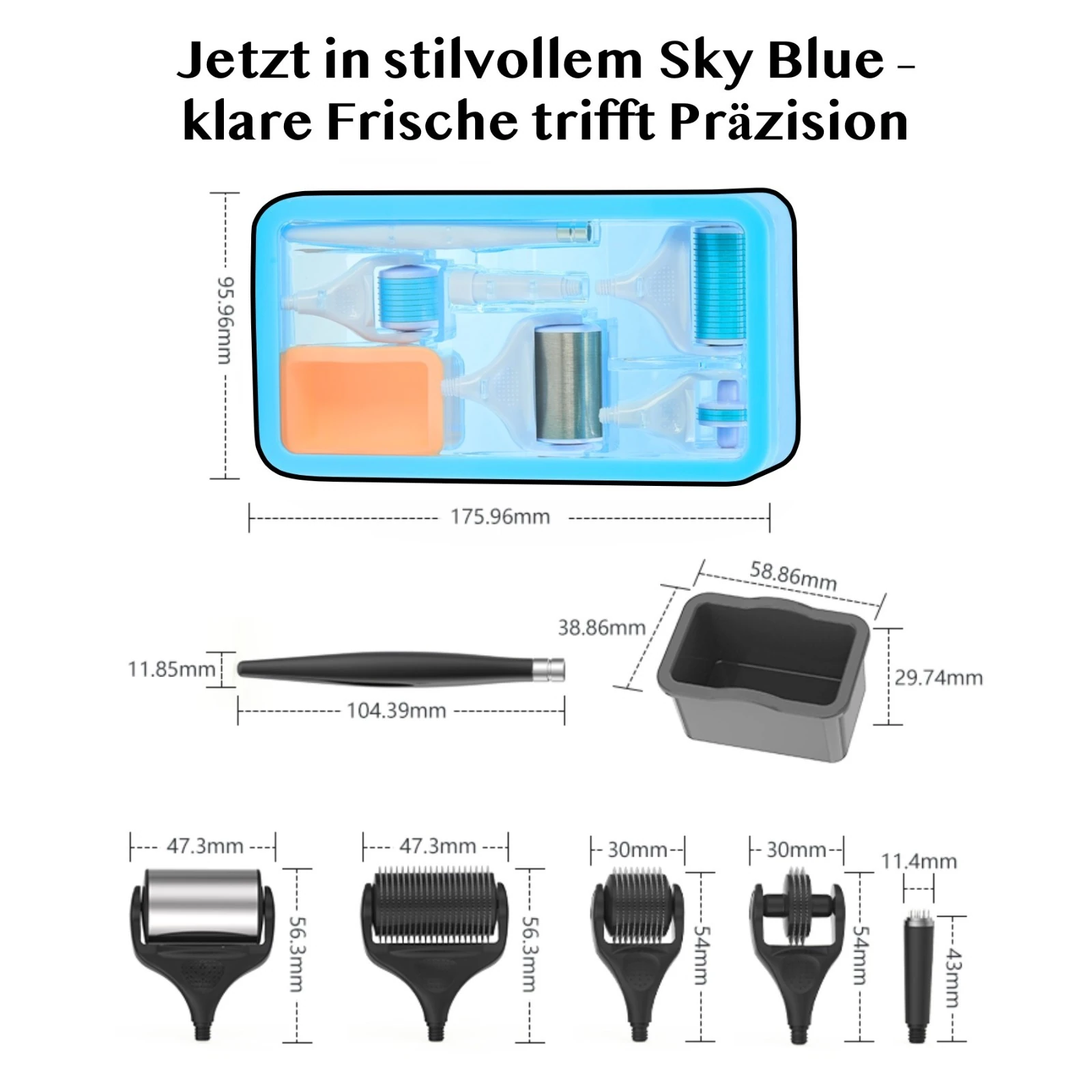 Dermaroller  Microneedling Gesichtspflege 5 in 1 Set