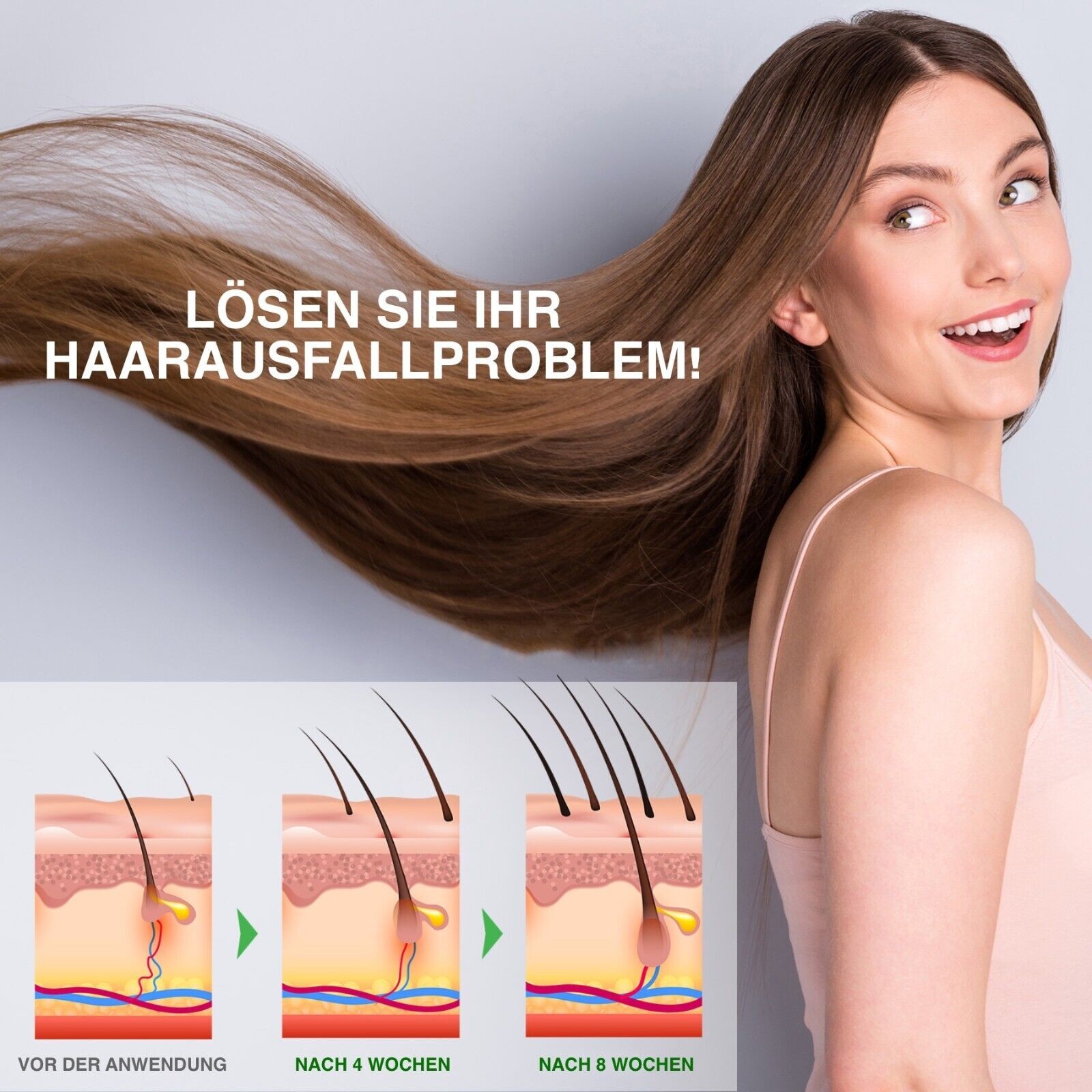 3-in-1 Shampoo mit Rosmarinöl, Rizinusöl mit Batana Öl für Haarwachstum