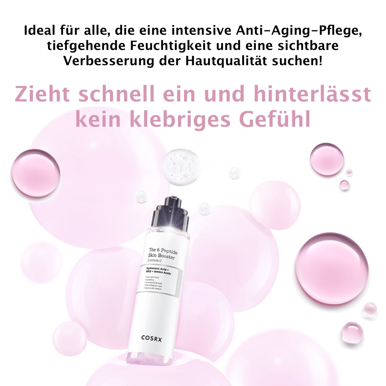 COSRX The 6 Peptide Skin Booster Collagen Gesichtsserum mit Hyaluronsäure