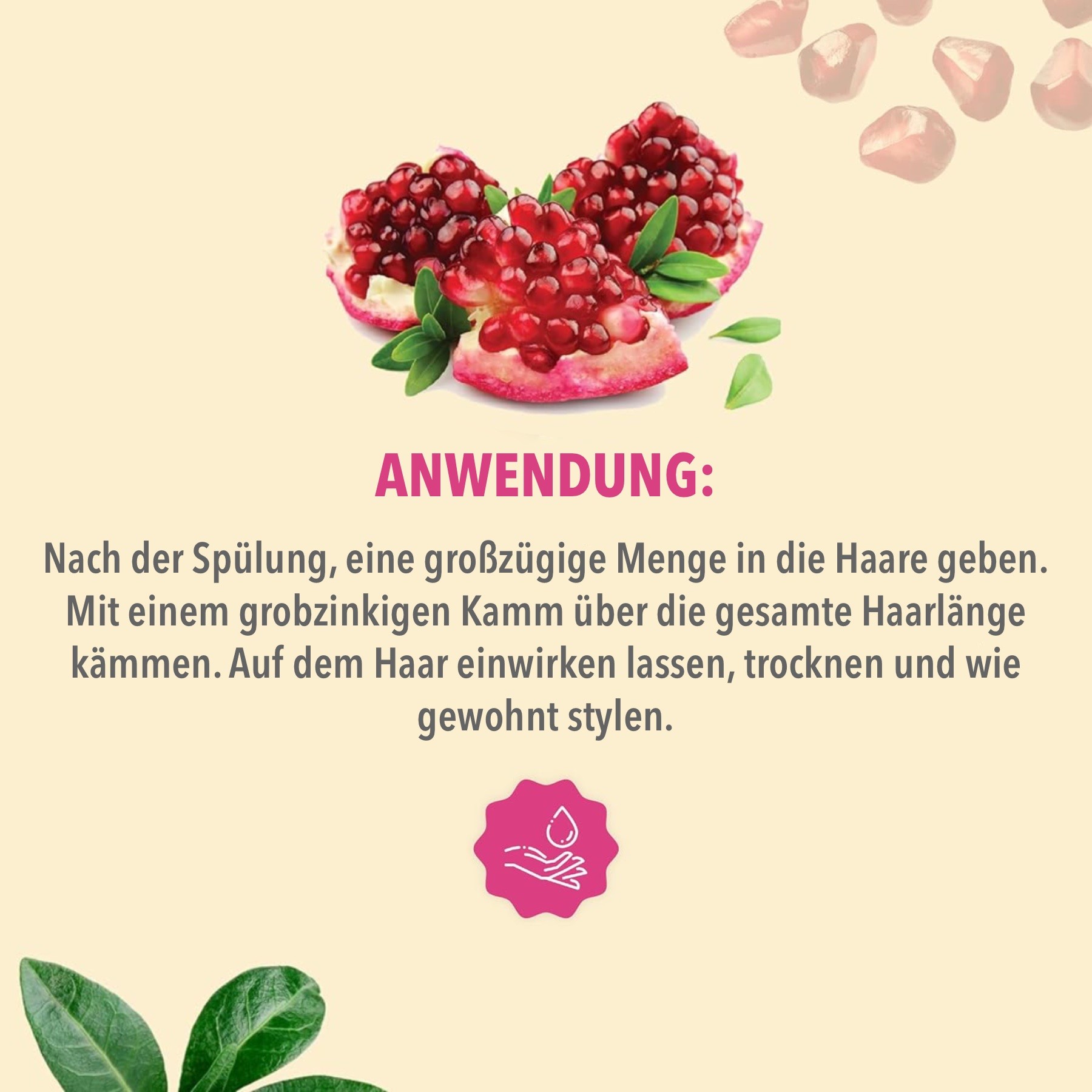 Pomegranate & Honey Haarspülung für Haarpflege 