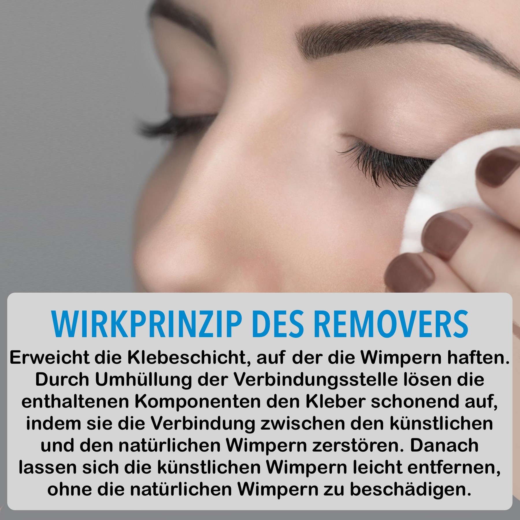 Gel Remover Wimpern Lash Extension Entferner für Wimpernverlängerung 