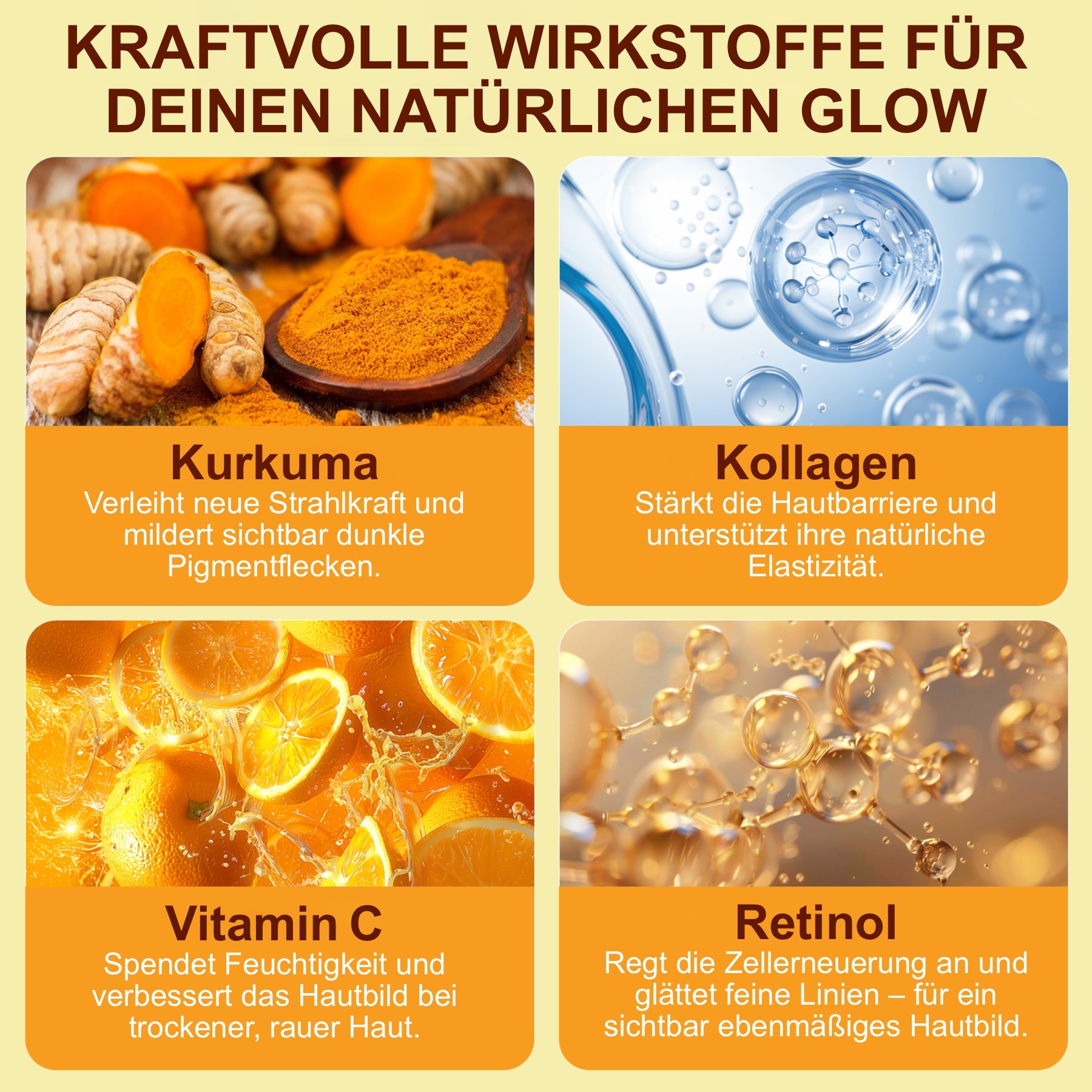 Kollagen Nachtmaske fürs Gesicht – Wrapping Mask mit Retinol, Vitamin C & Kurkuma