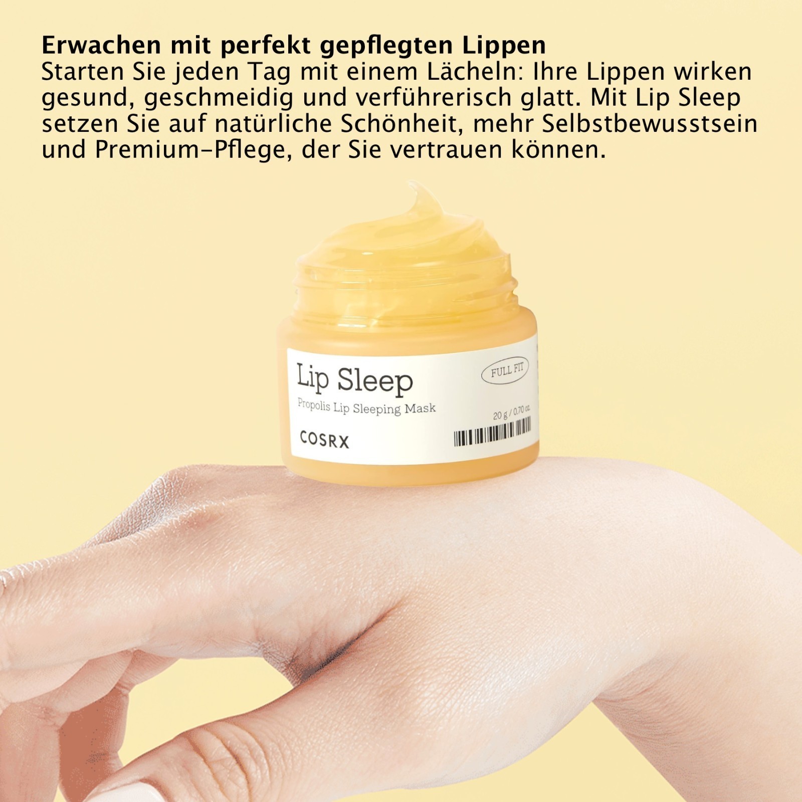COSRX Lip Sleep Propolis Sleeping Mask Lippenflege Lippenmaske gepflegte Lippen
