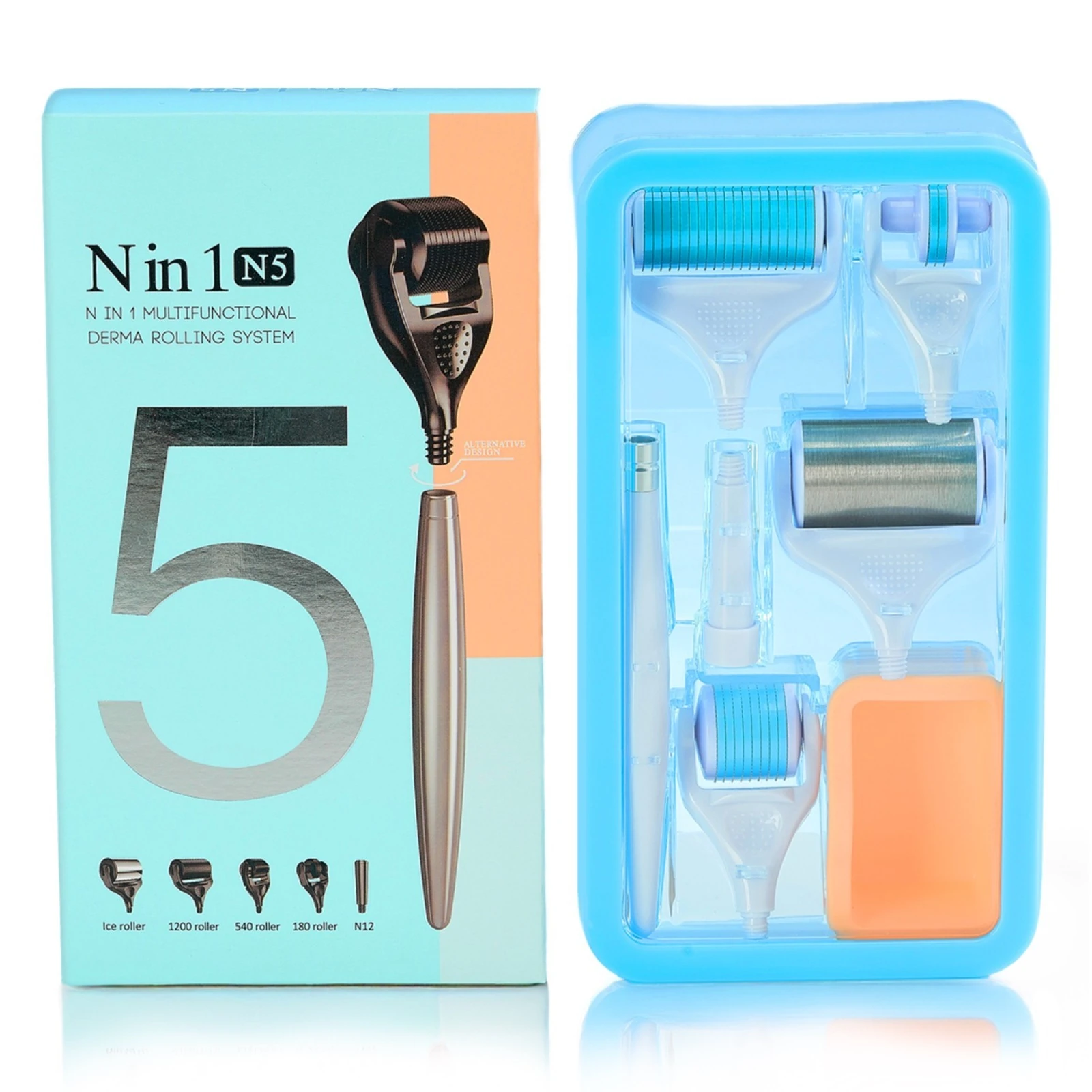 Dermaroller  Microneedling Gesichtspflege 5 in 1 Set