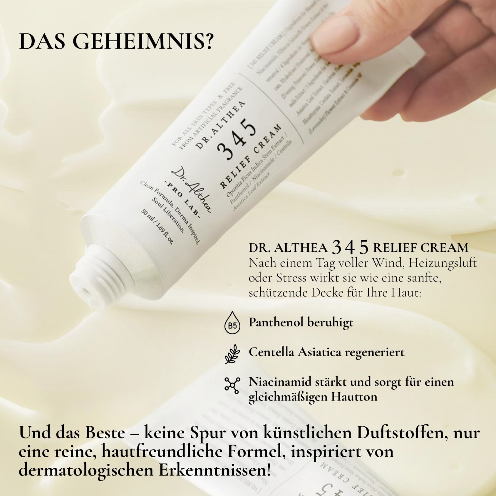 Dr. Althea 345 Relief Cream – Intensive Repair Cream mit Niacinamid & Panthenol