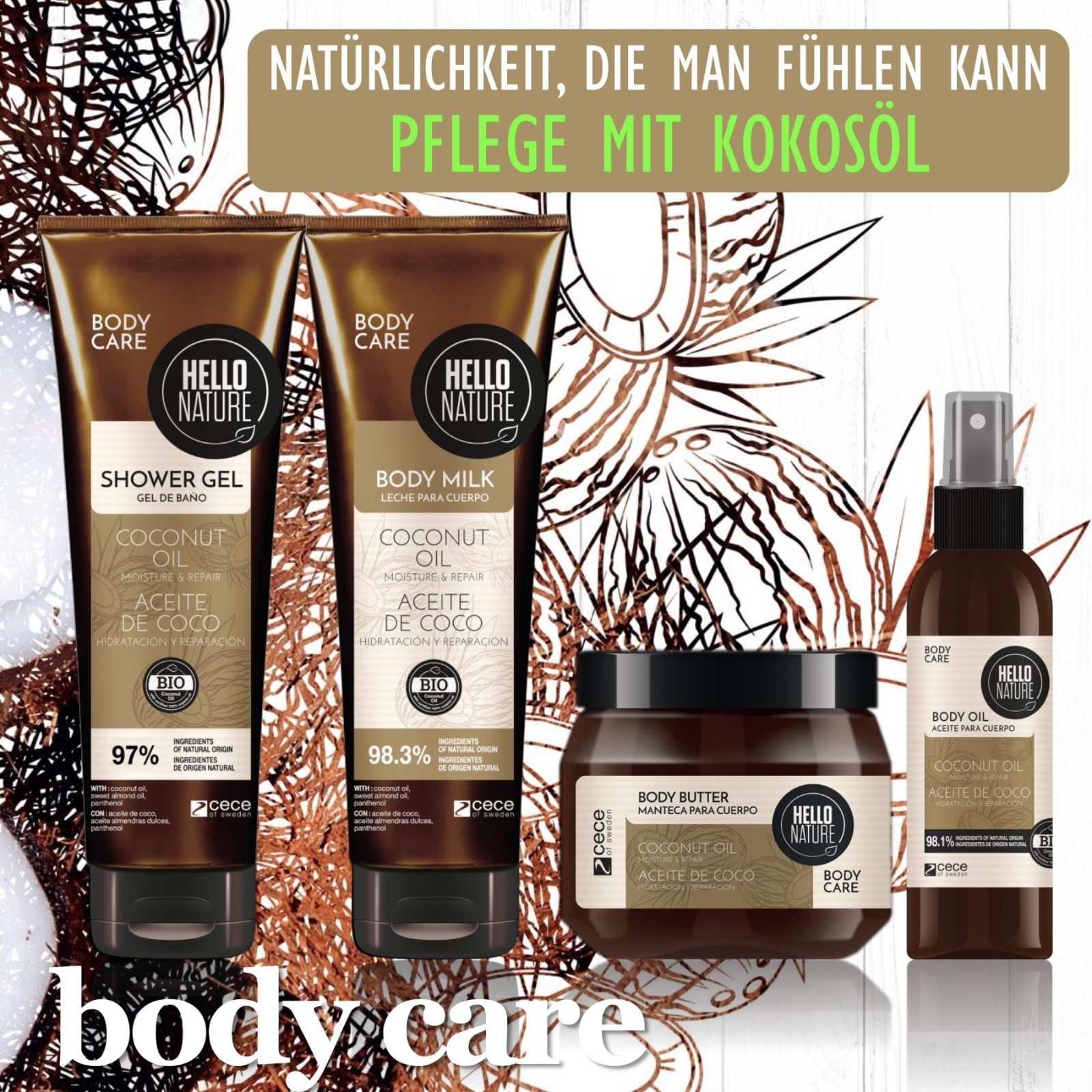 BIO Body Butter mit Kokosnussöl 