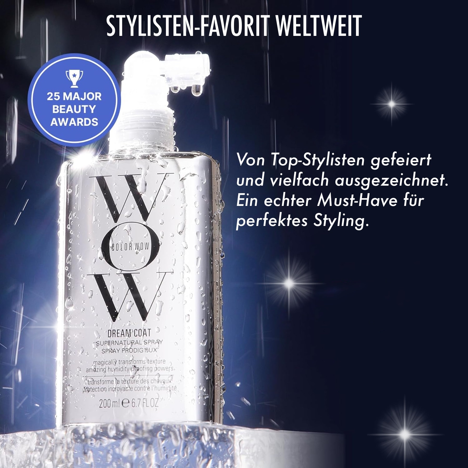 Anti-Frizz Glanzspray – Wow Dream Coat Hitzeschutz für Haare