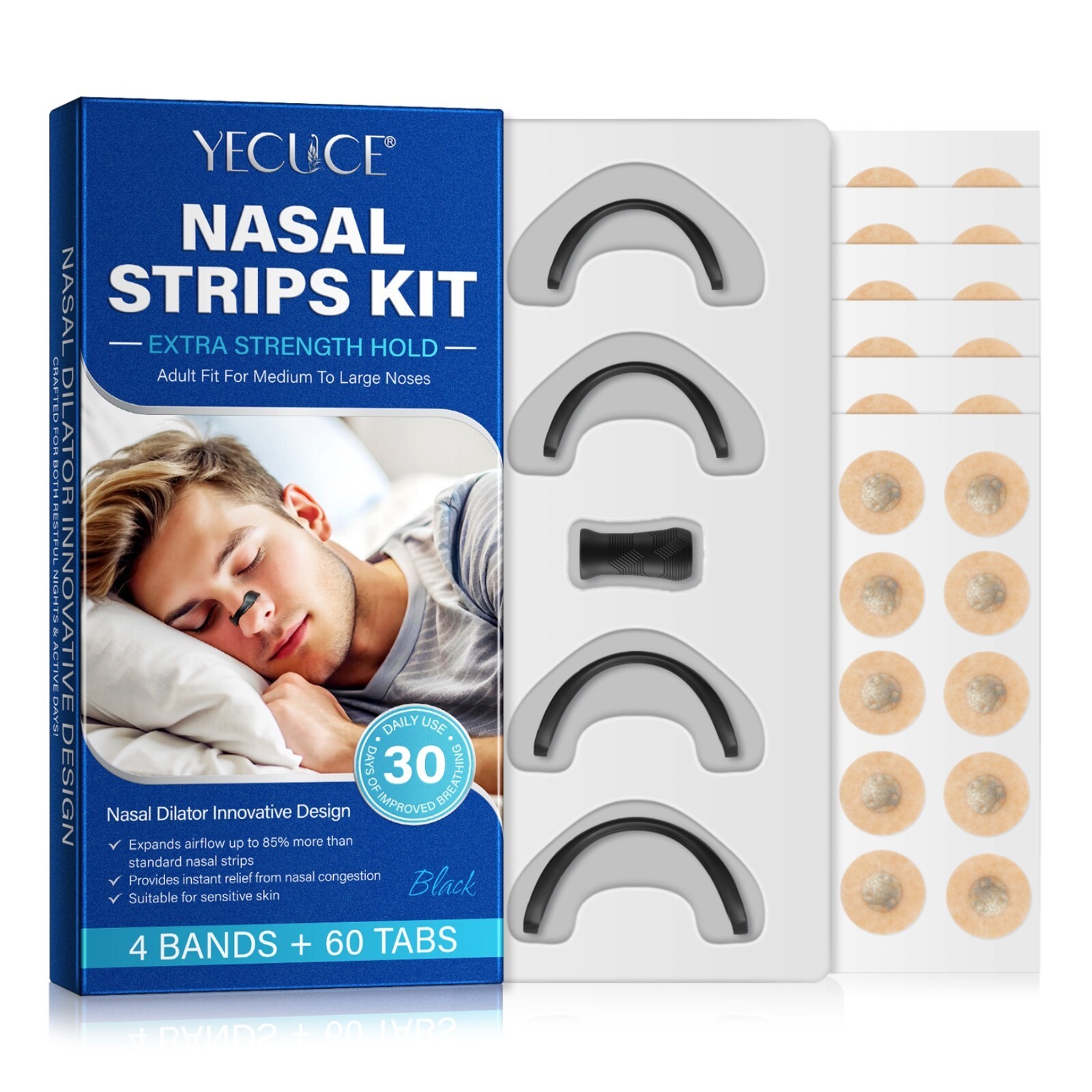 Magnetische Nasenstrip Nasenpflaster Schnarchreduzierung Schnarchstopp
