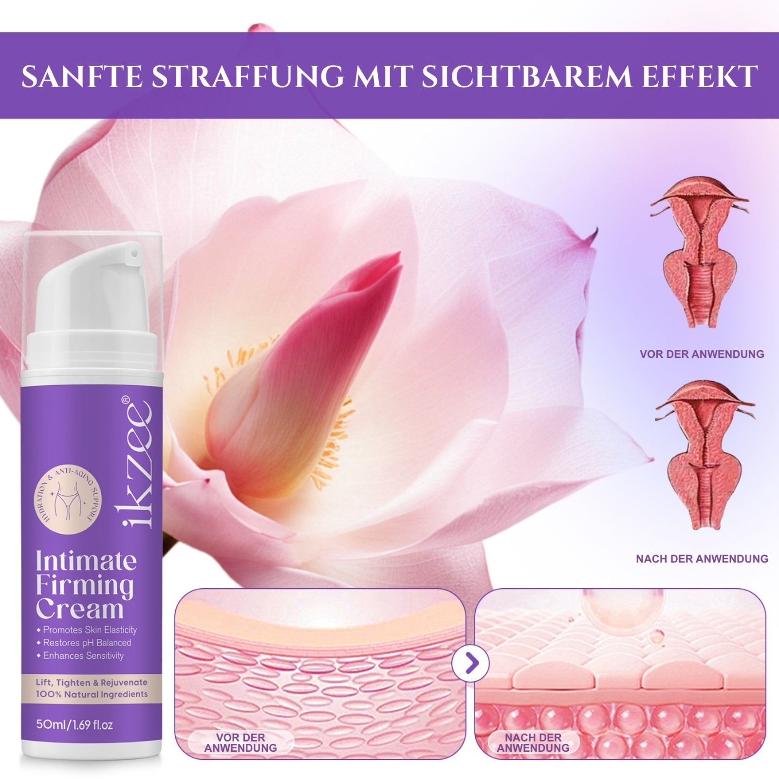 Intimpflege Lifting Feuchtigkeitscreme 