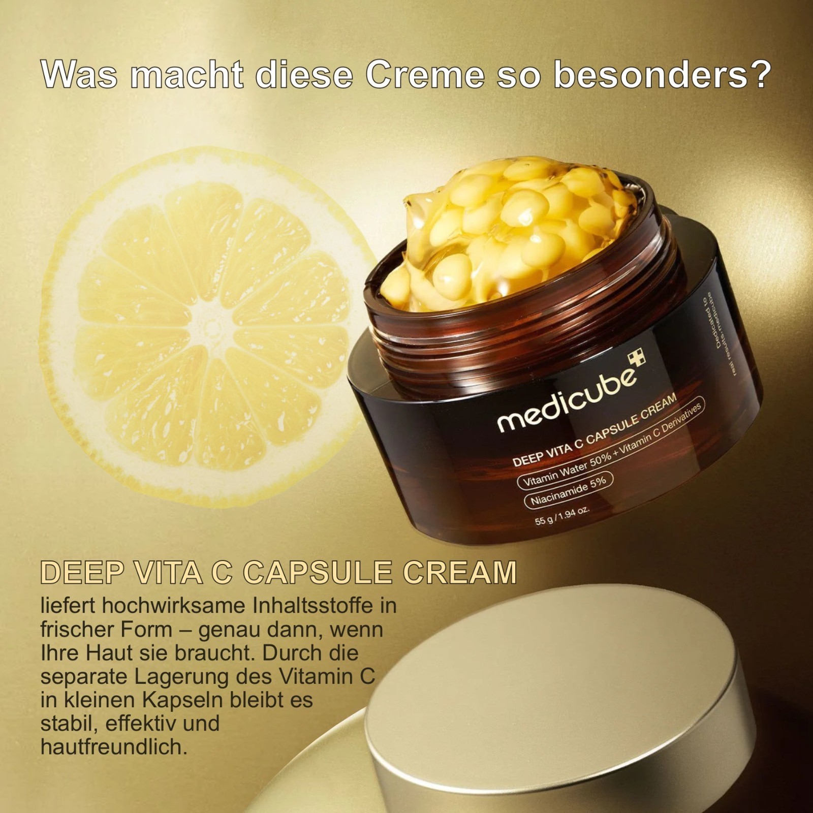 Aufhellende Gesichtscreme  Deep Vita C Capsule Cream 