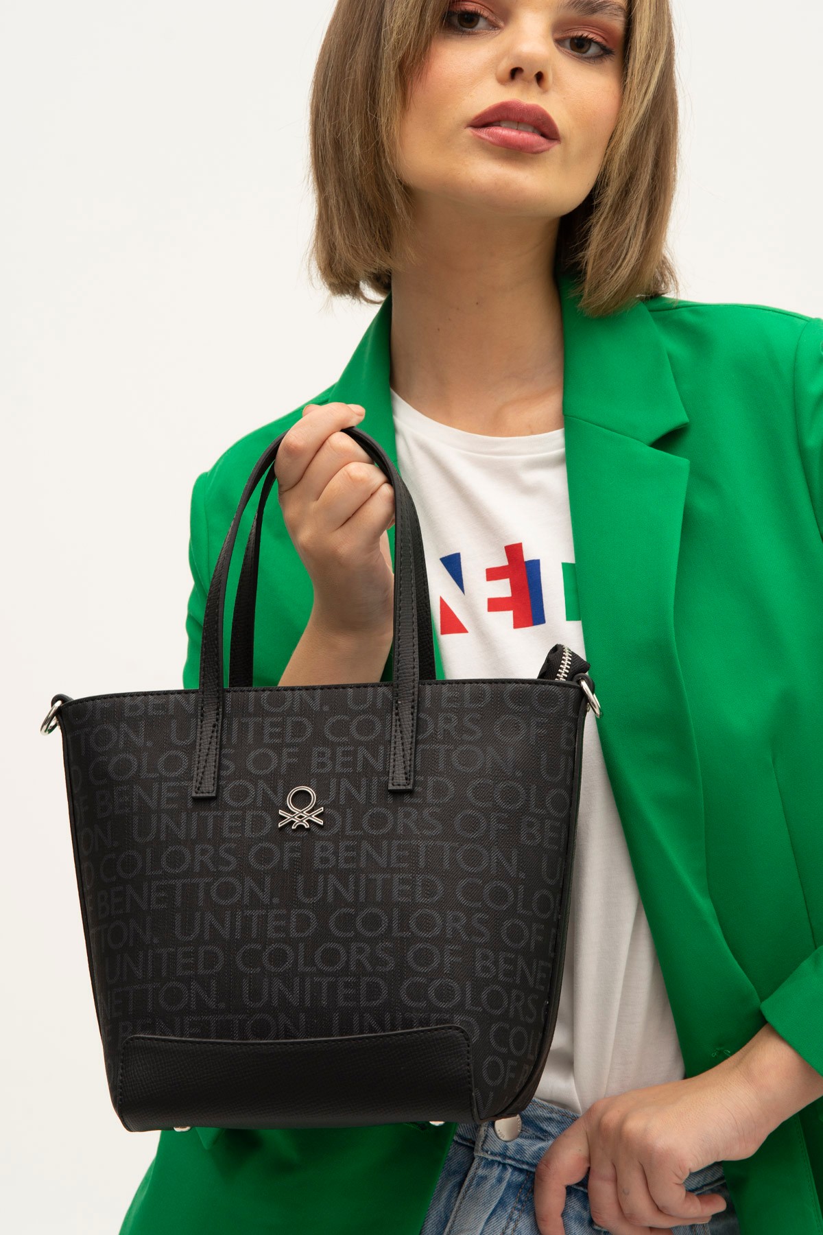 United Colors of Benetton Woman Purse Bag Monogram Obedness BNT_1331