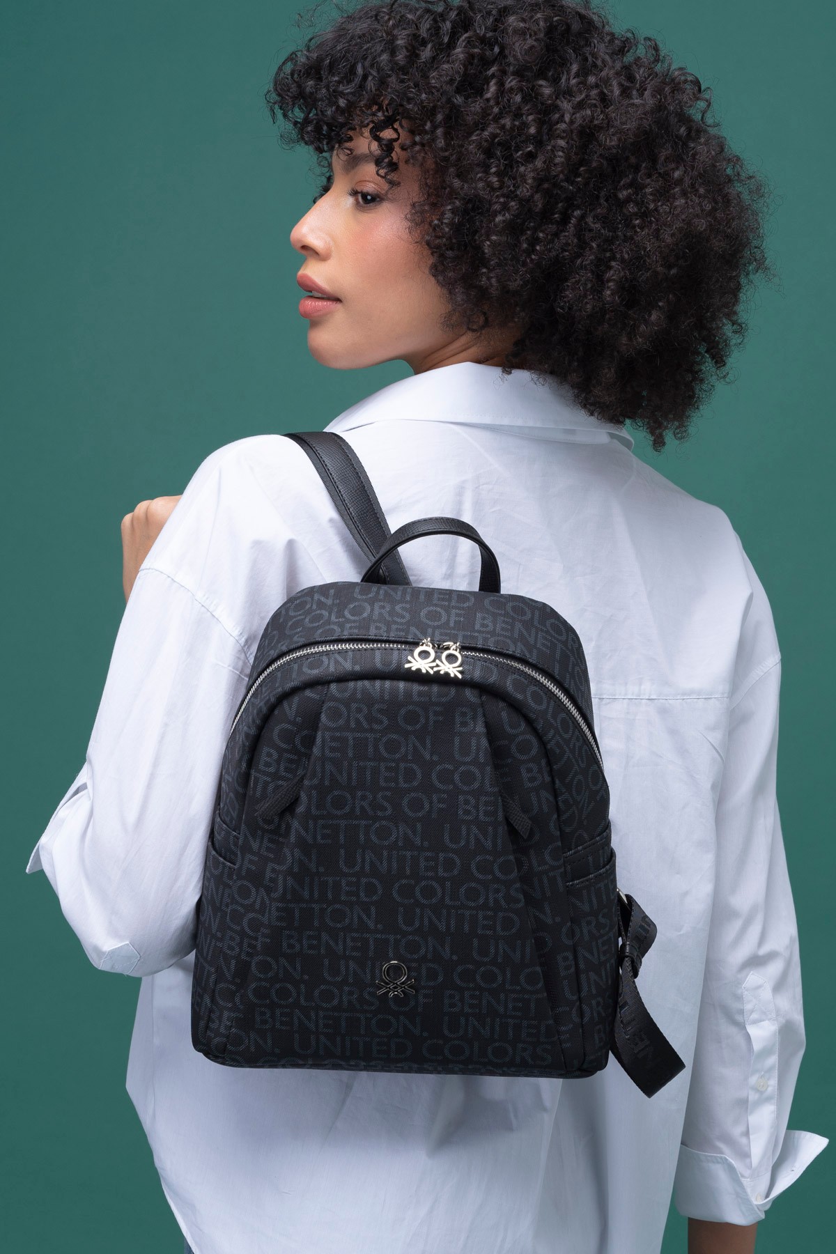 United Colors of Benetton Woman Backpack Bag Monogram Obedness BNT_1281