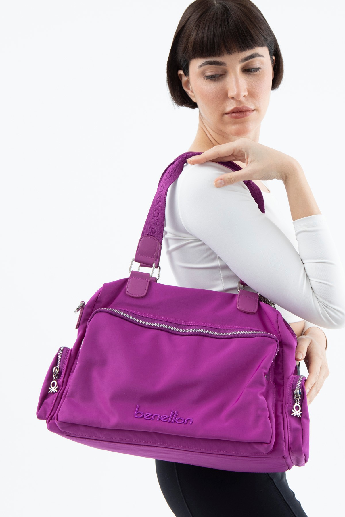 United Colors of Benetton Woman Arm bag Bag Satin BNT_1484