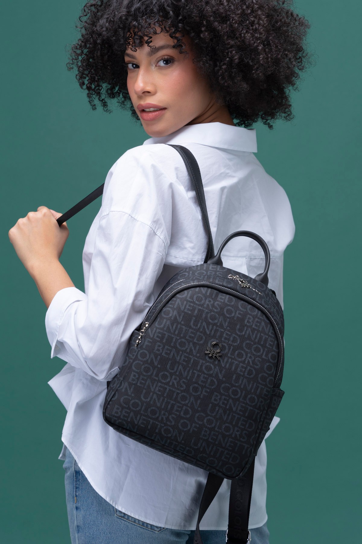 United Colors of Benetton Woman Backpack Bag Monogram Obedness BNT_1311