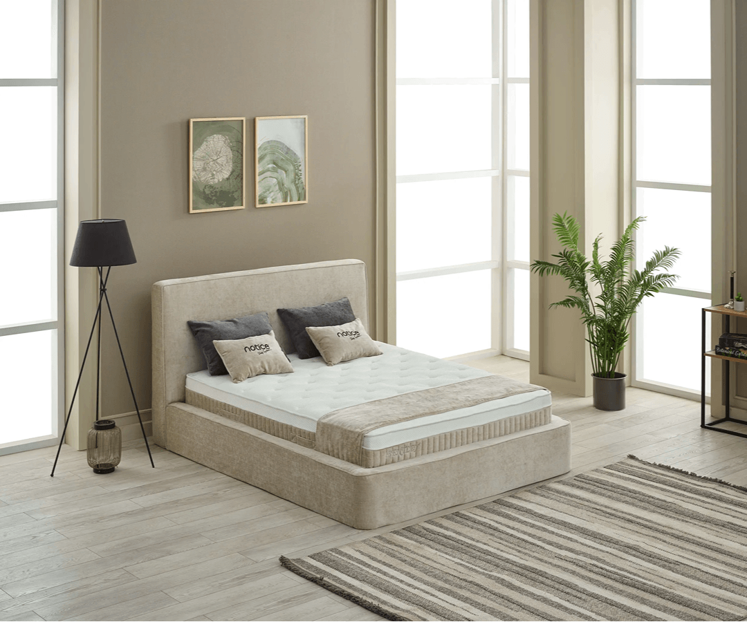 Bentley Boxspringbett Set inkl. Matratze – Beige