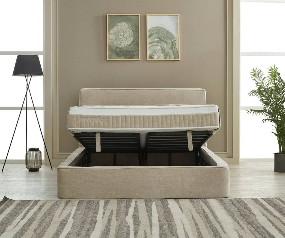 Bentley Boxspringbett Set inkl. Matratze – Beige