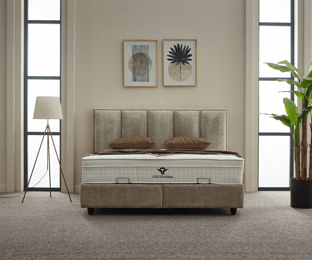 NTC Bedding Boxspringbett Set inkl. Matratze – Beige