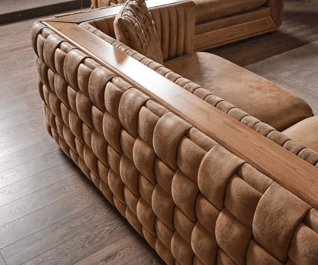  Basil 3-Sitzer Sofa – Rustik Şıklık ve Maksimum Konfor
