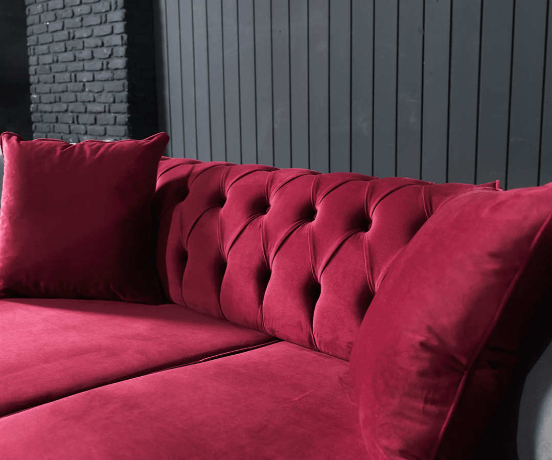 Almira Kapitoneli Sofa-Set – Eleganz in Farbe
