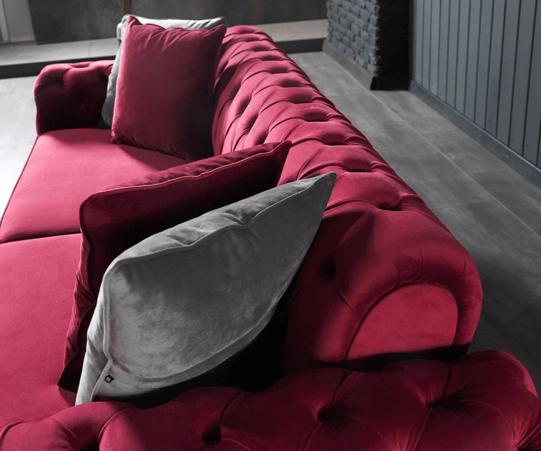 Almira Kapitoneli Sofa-Set – Eleganz in Farbe
