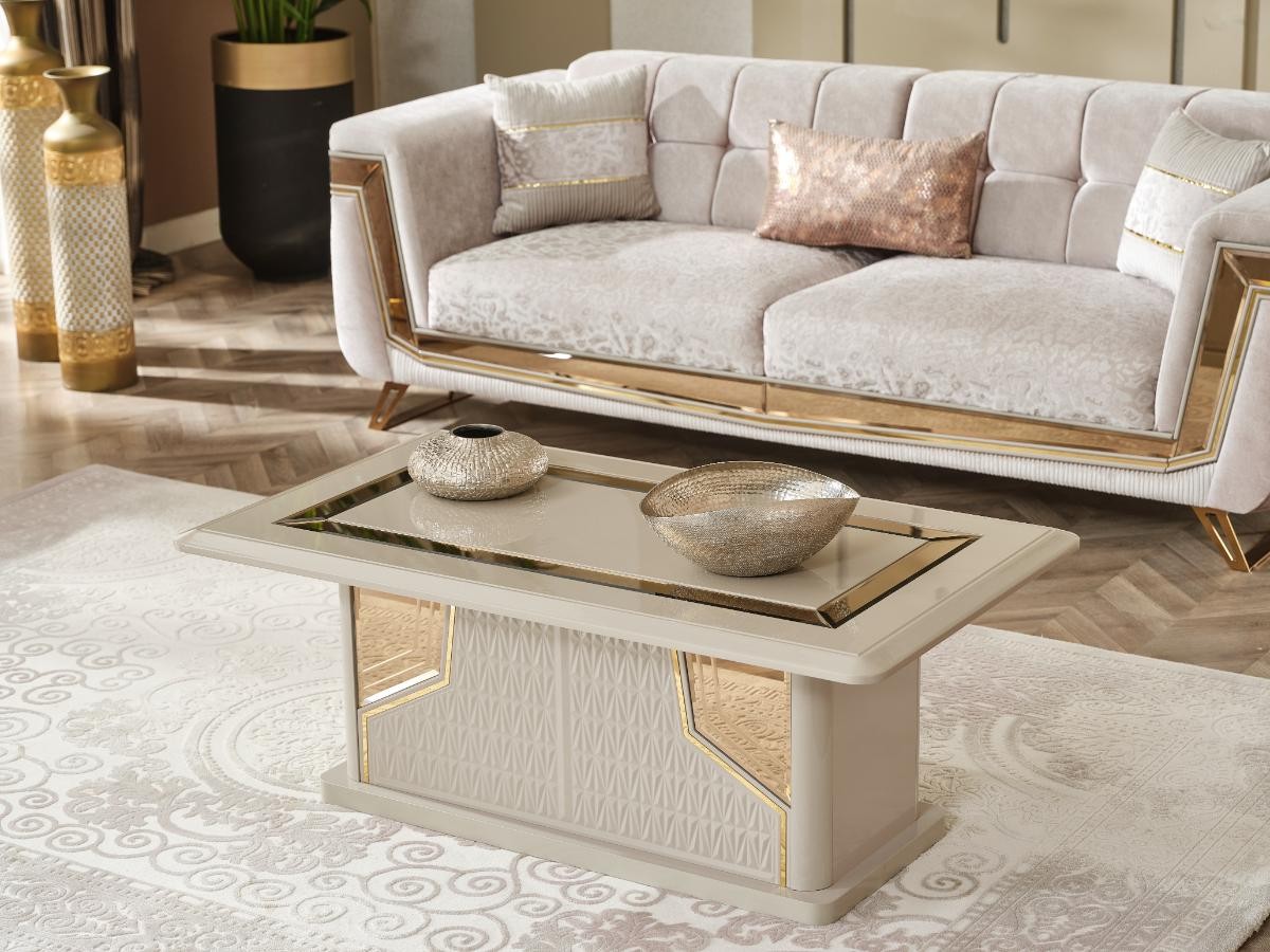 Milano Sofa Set – Gold