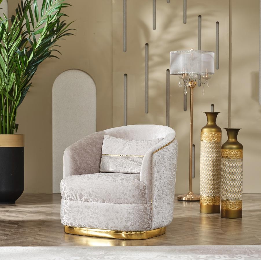 Milano Sofa Set – Gold