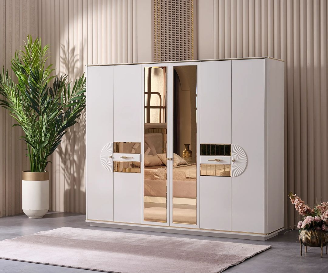 Taşkent Schlafzimmer – Klassischer Chic mit goldenen Akzenten