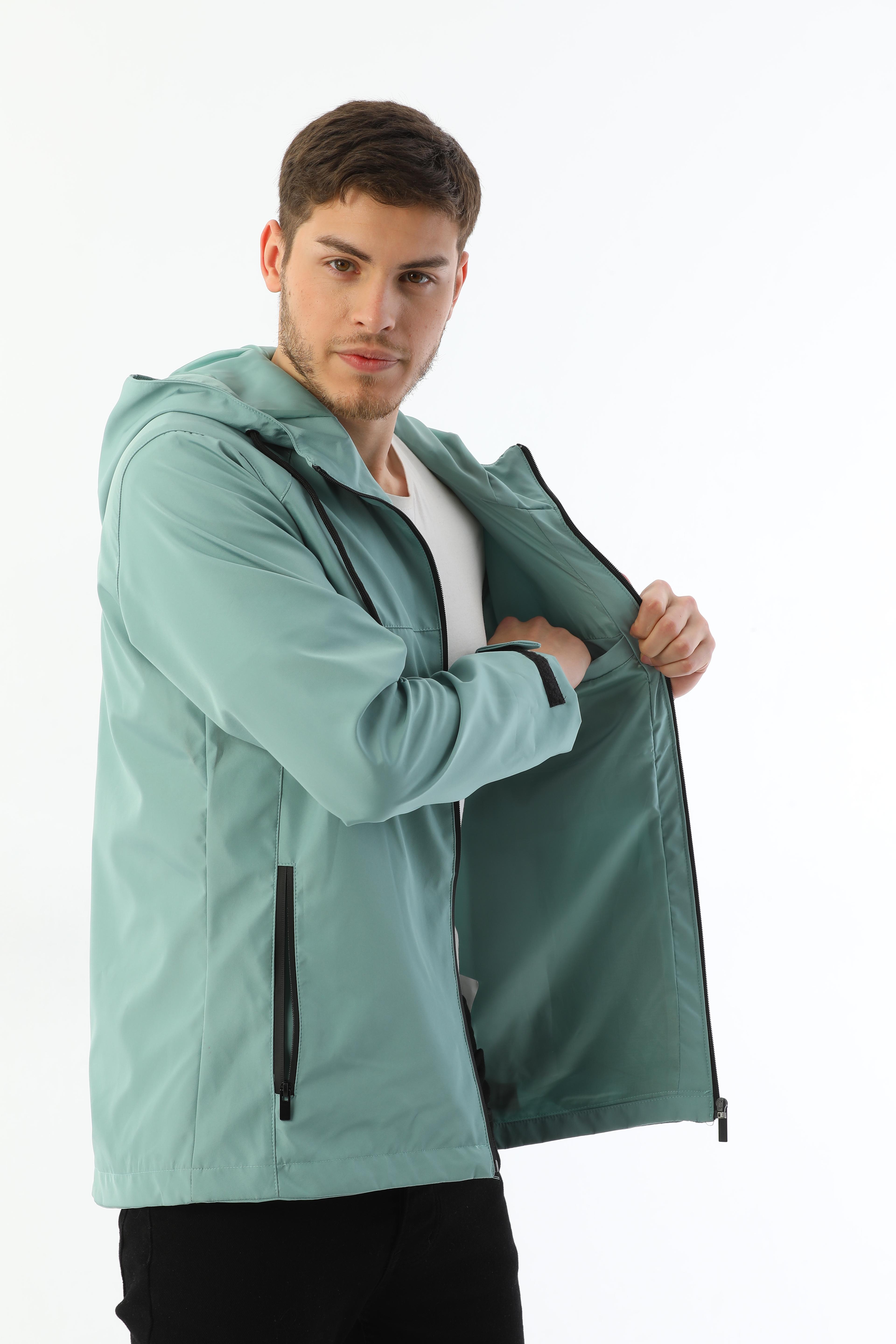 Herren Regenjacke - Y15 - Mint Green