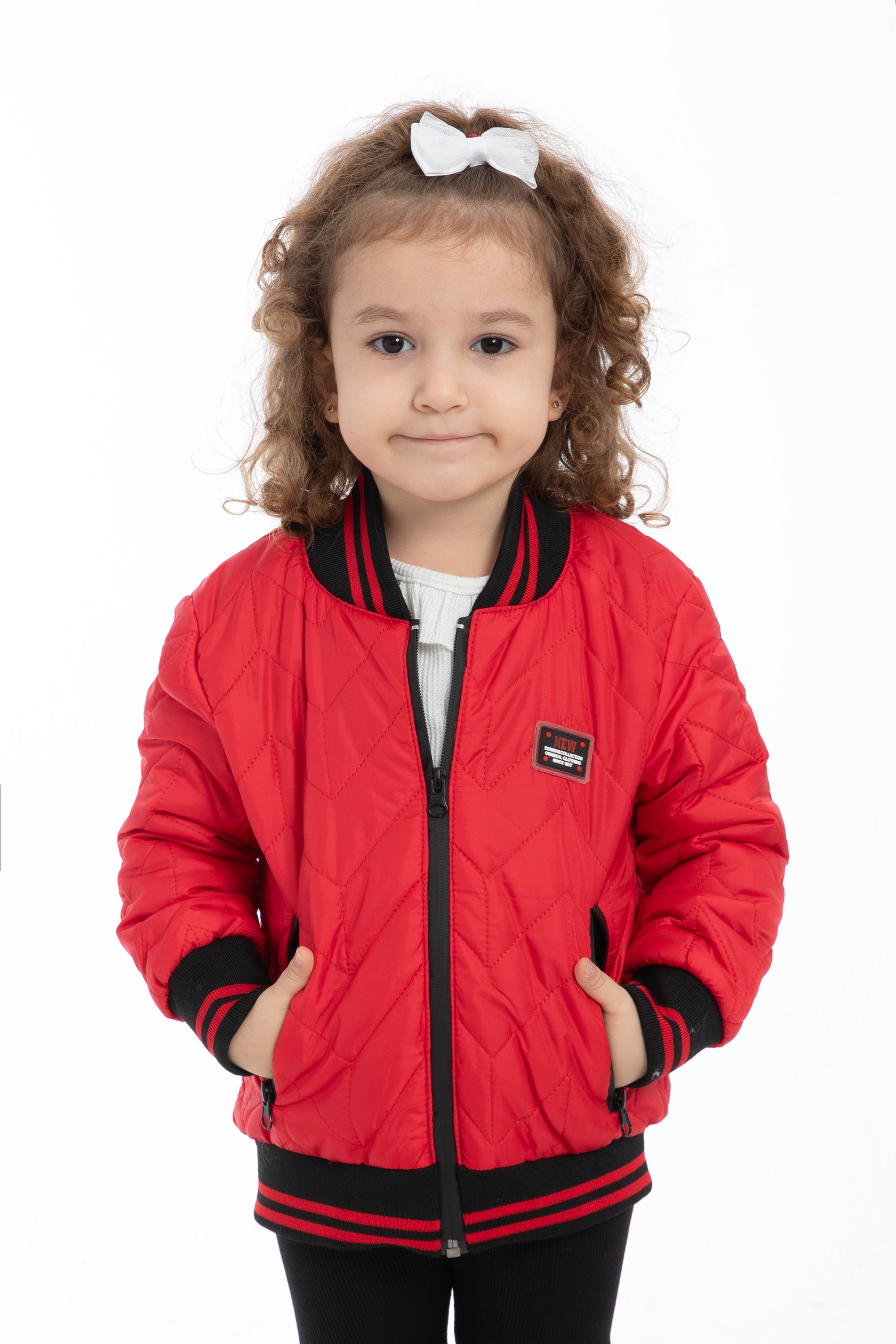 Kinder Winterjacke KLJ - Mädchen - Rot