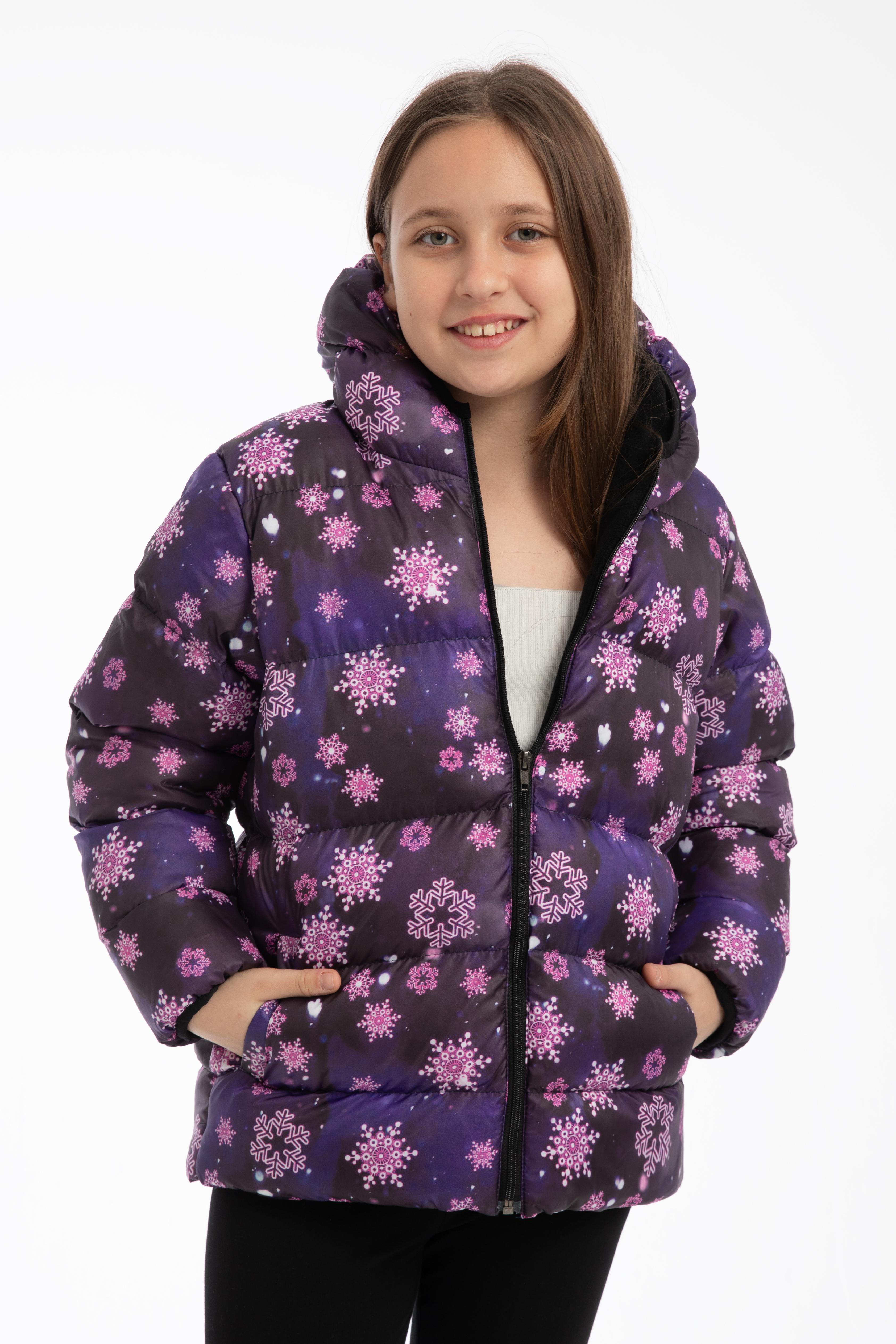 Mädchen Winterjacke mit Schneeflocken